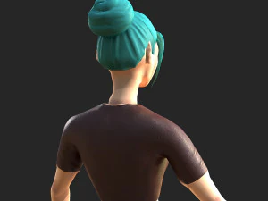 character stylized girl 3D Model