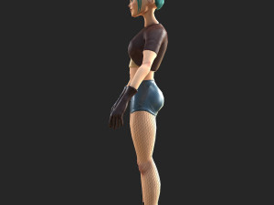 character stylized girl 3D Модель