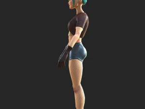 character stylized girl 3D Model