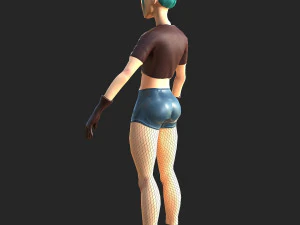 character stylized girl 3D Model