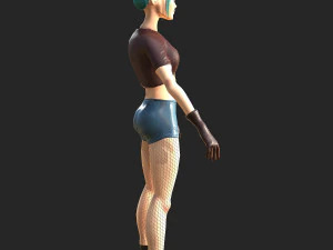 character stylized girl 3D Model
