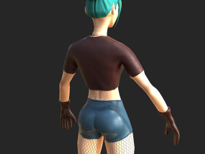 character stylized girl 3D Модель