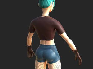 character stylized girl 3D Model