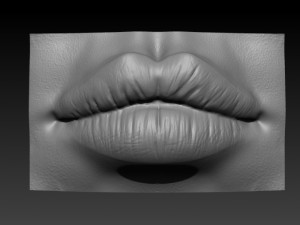 female lip 3D Print Model