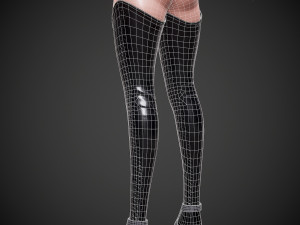character human girl - game ready Modèle 3D