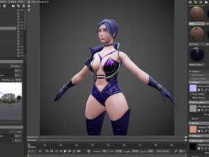 character human girl - game ready Modèle 3D