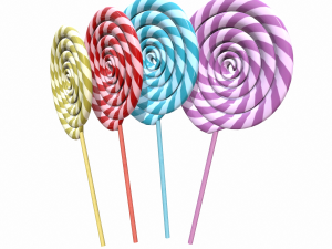 christmas swirl lollipop Modèle 3D