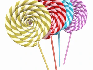 christmas swirl lollipop 3D Model