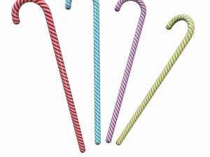 christmas candy cane 3D Model