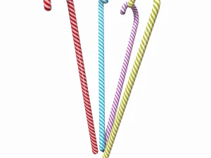 christmas candy cane 3D Model