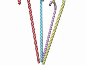 christmas candy cane 3D Model