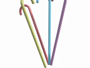 christmas candy cane 3D Model