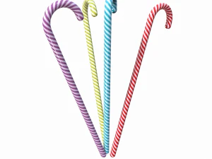 christmas candy cane 3D Model