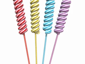 lolipop bengkok natal Model 3D