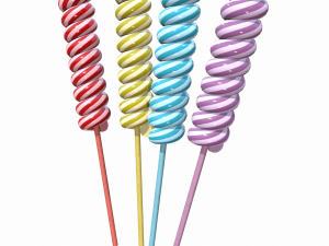 christmas twisted lollipop Modèle 3D