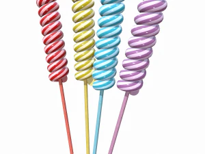christmas twisted lollipop 3D Model