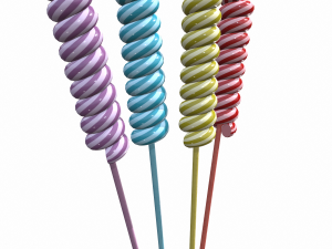 christmas twisted lollipop Modèle 3D