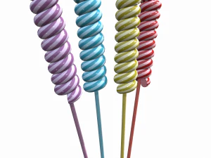 christmas twisted lollipop 3D Model