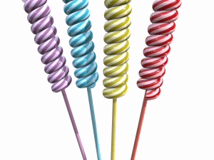 christmas twisted lollipop Modèle 3D