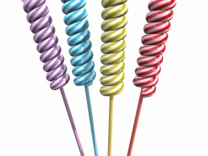 christmas twisted lollipop 3D Model