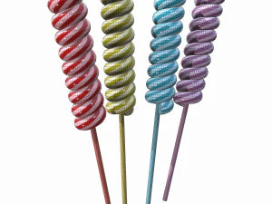 christmas twisted lollipop 3D Model