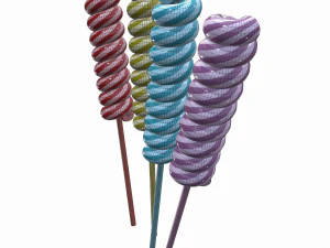 christmas twisted lollipop 3D Model