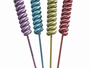 christmas twisted lollipop 3D Model