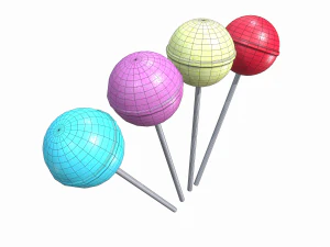 lolipop natal Model 3D