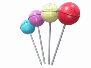 christmas lollipop 3D Model