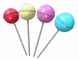 christmas lollipop Model 3D