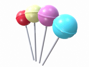 christmas lollipop Model 3D