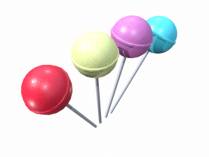 christmas lollipop Model 3D