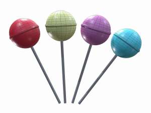 christmas lollipop Model 3D