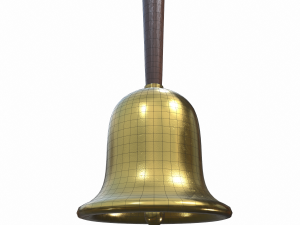 gold hand bell - pbr 3D 모델