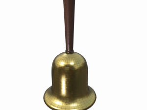 gold hand bell - pbr 3D 모델