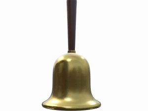 gold hand bell - pbr 3D Model
