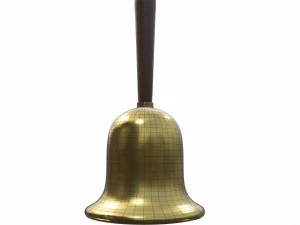 gold hand bell - pbr 3D Model