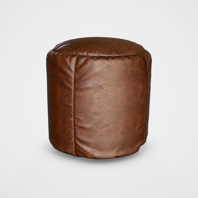 pouf stool - pbr 3D 모델 .c4d .max .obj .3ds .fbx .stl .blend 