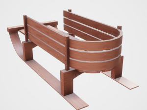 snow sledge Modelo 3D