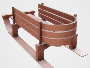 snow sledge 3D Model
