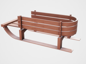 snow sledge 3D Model