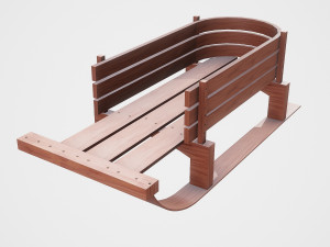 snow sledge 3D Model