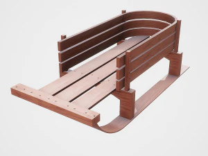 snow sledge 3D Model