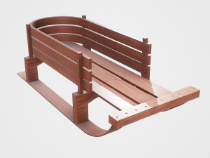 snow sledge 3D Model