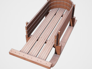 snow sledge 3D Model