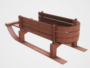 snow sledge 3D Model