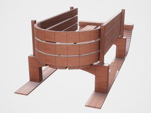 snow sledge 3D Model