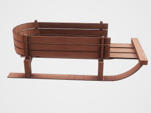 snow sledge 3D Model