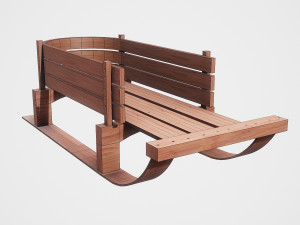 snow sledge 3D Model