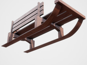 snow sledge 3D Model